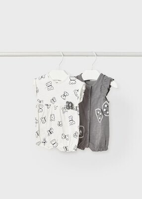 Set Of 2 Shorts Bodysuits
