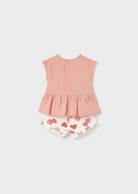 Set T-shirts And Shorts Apricot
