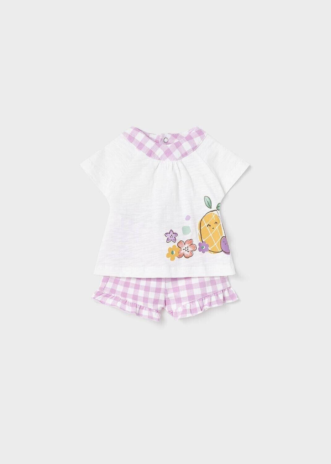 Set T-shirt And Shorts Flowers