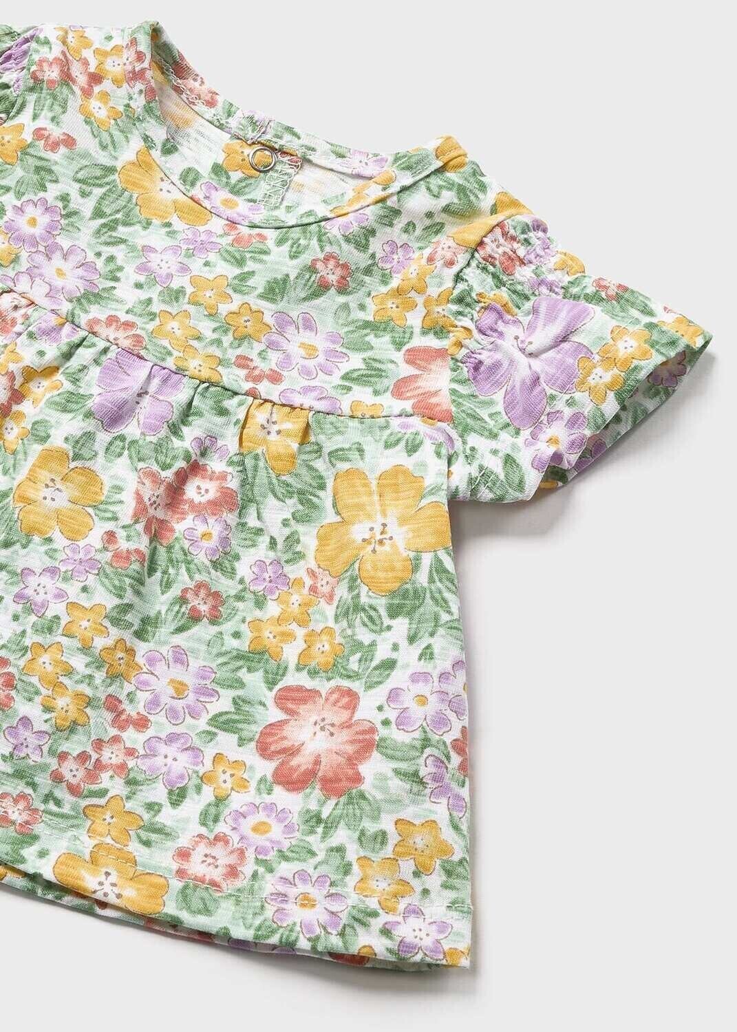 Set T-shirt And Shorts Flowers
