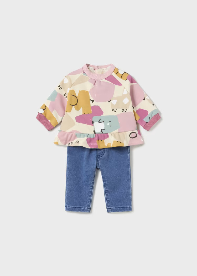 Denim Pant Set