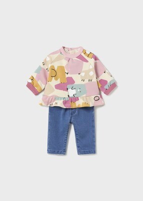 Denim Pant Set