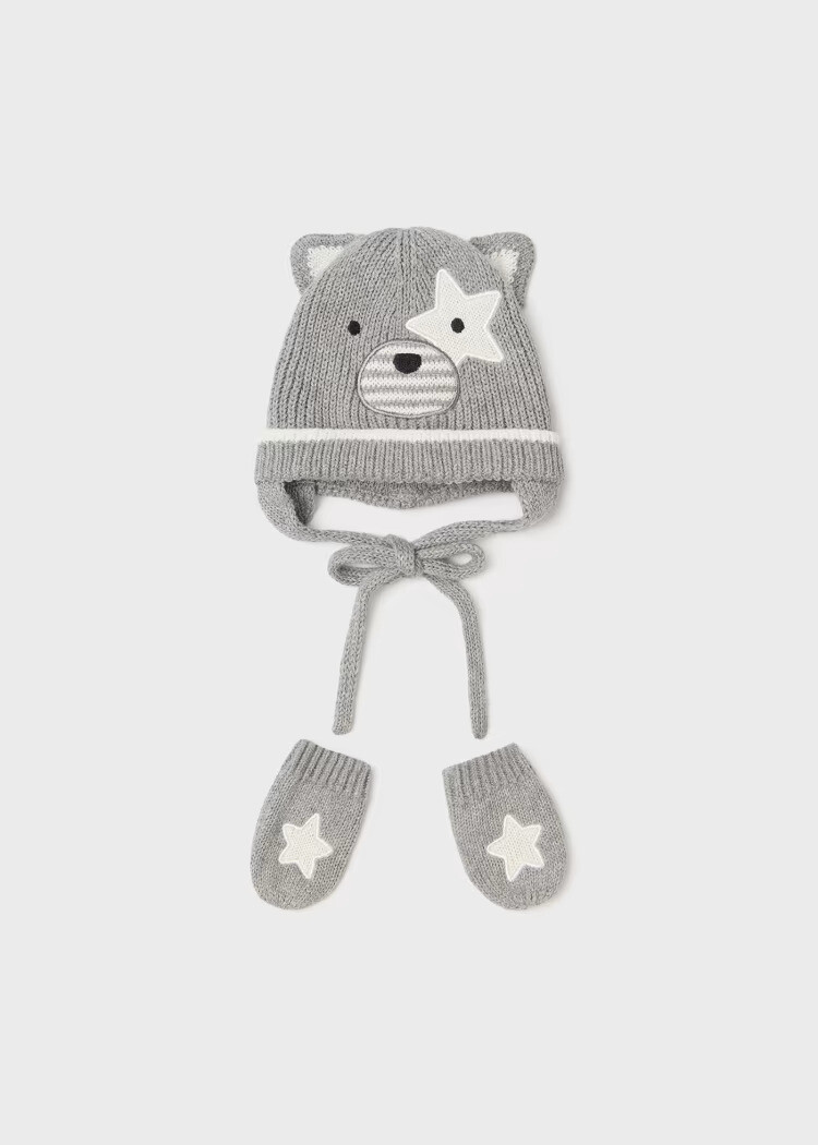 Newborn Ηat Αnd Μittens Σet Cotton