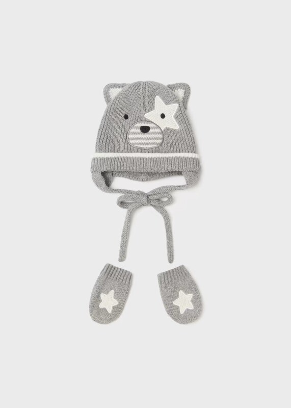 Newborn Ηat Αnd Μittens Σet Cotton