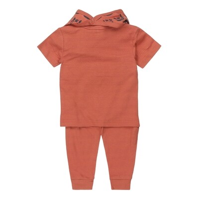 T-shirt And Trousers With Bib Set
