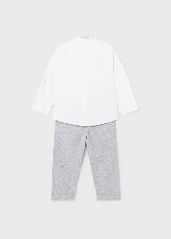 Mayoral Shirt With Trousers Linen Set