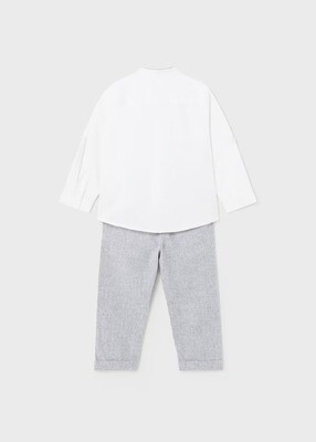 Mayoral Shirt With Trousers Linen Set