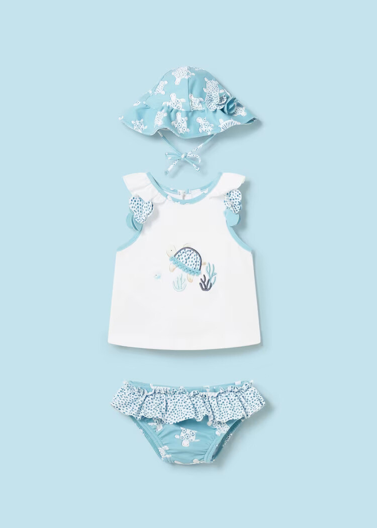 Mayoral Bathsuit Set With Hat
