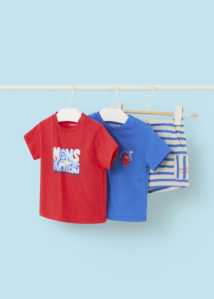 Mayoral 3 Pieces Striped Set