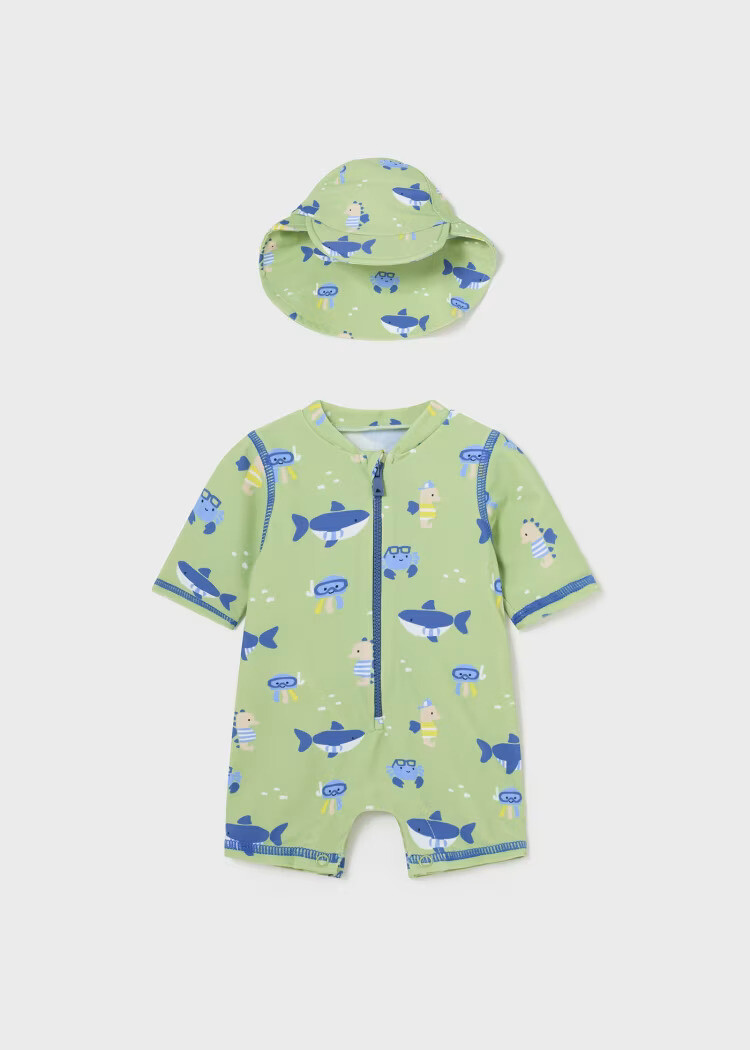 Mayoral Swimsuit With Cap Set SPF 40