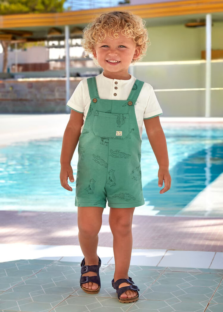 Mayoral Dungarees and T-Shirt Set
