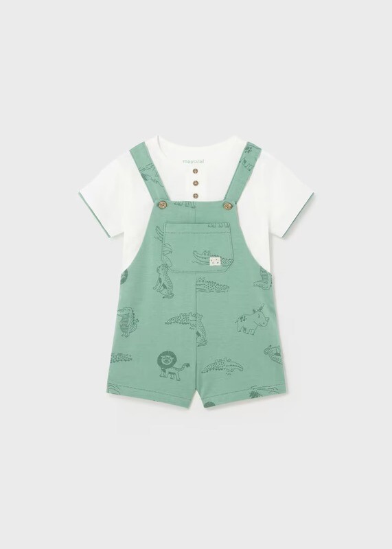 Mayoral Dungarees and T-Shirt Set