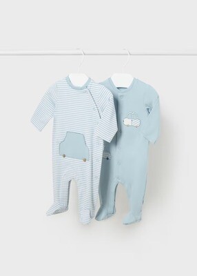 Mayoral Set Of 2 Sleepsuits Cotton