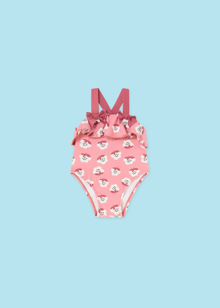 Mayoral Print Cross Strap Swimsuit