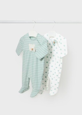 Mayoral Set Of 2 Seasonal Sleepsuits Mayoral Set Of 2 Seasonal Sleepsuits