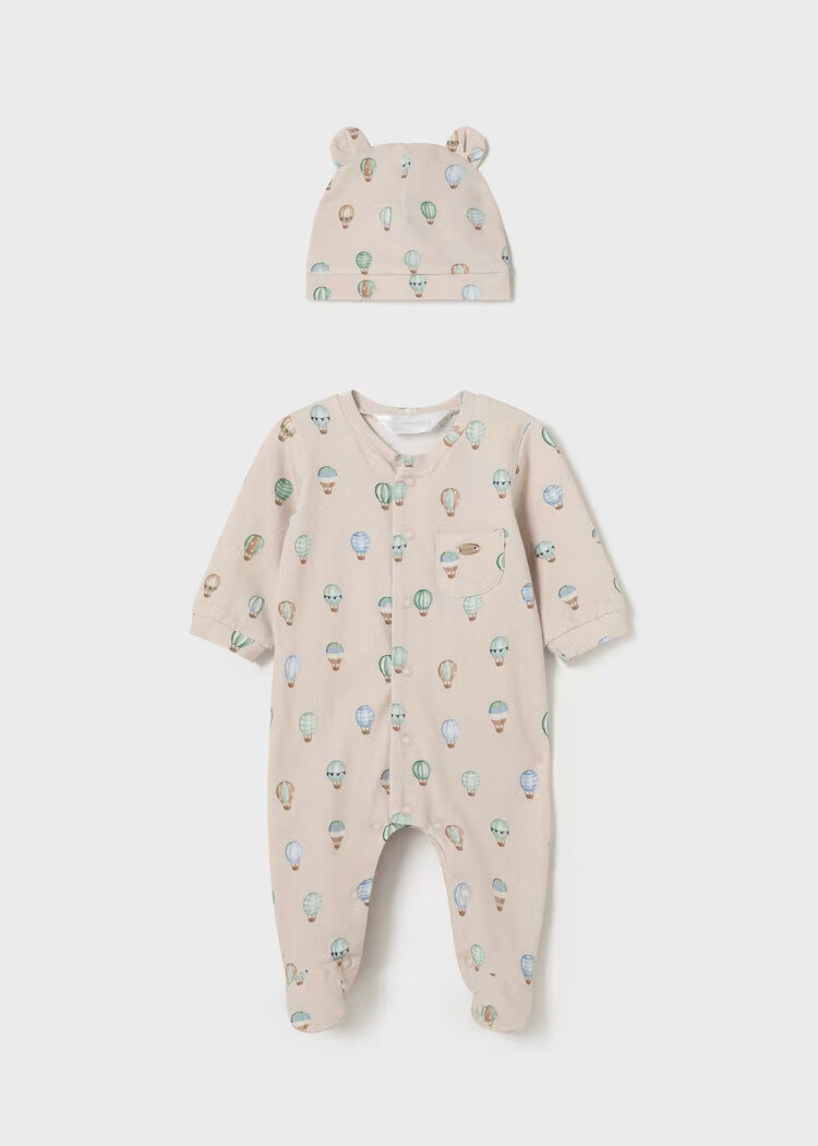 Mayoral Seasonal Sleepsuit With Hat Cotton