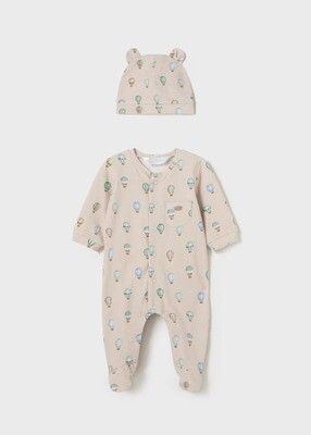 Mayoral Seasonal Sleepsuit With Hat Cotton