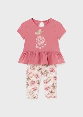 Mayoral Ruffle T-Shirt With Leggings Set