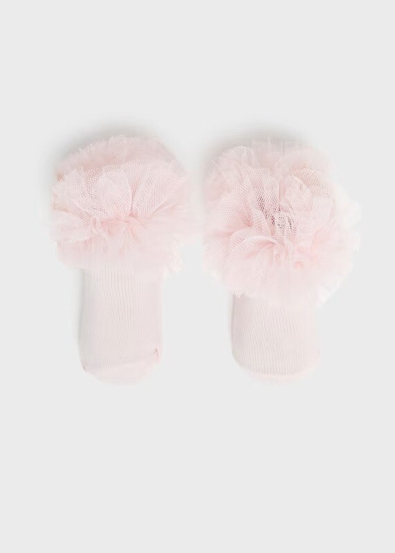 Mayoral Bow Socks Toulle And Headband Set