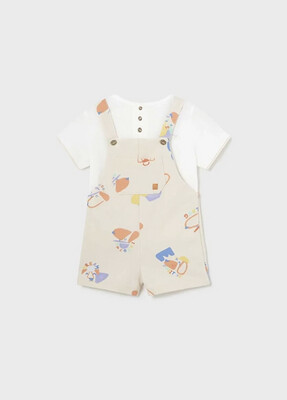Mayoral Dungarees and T-Shirt Set