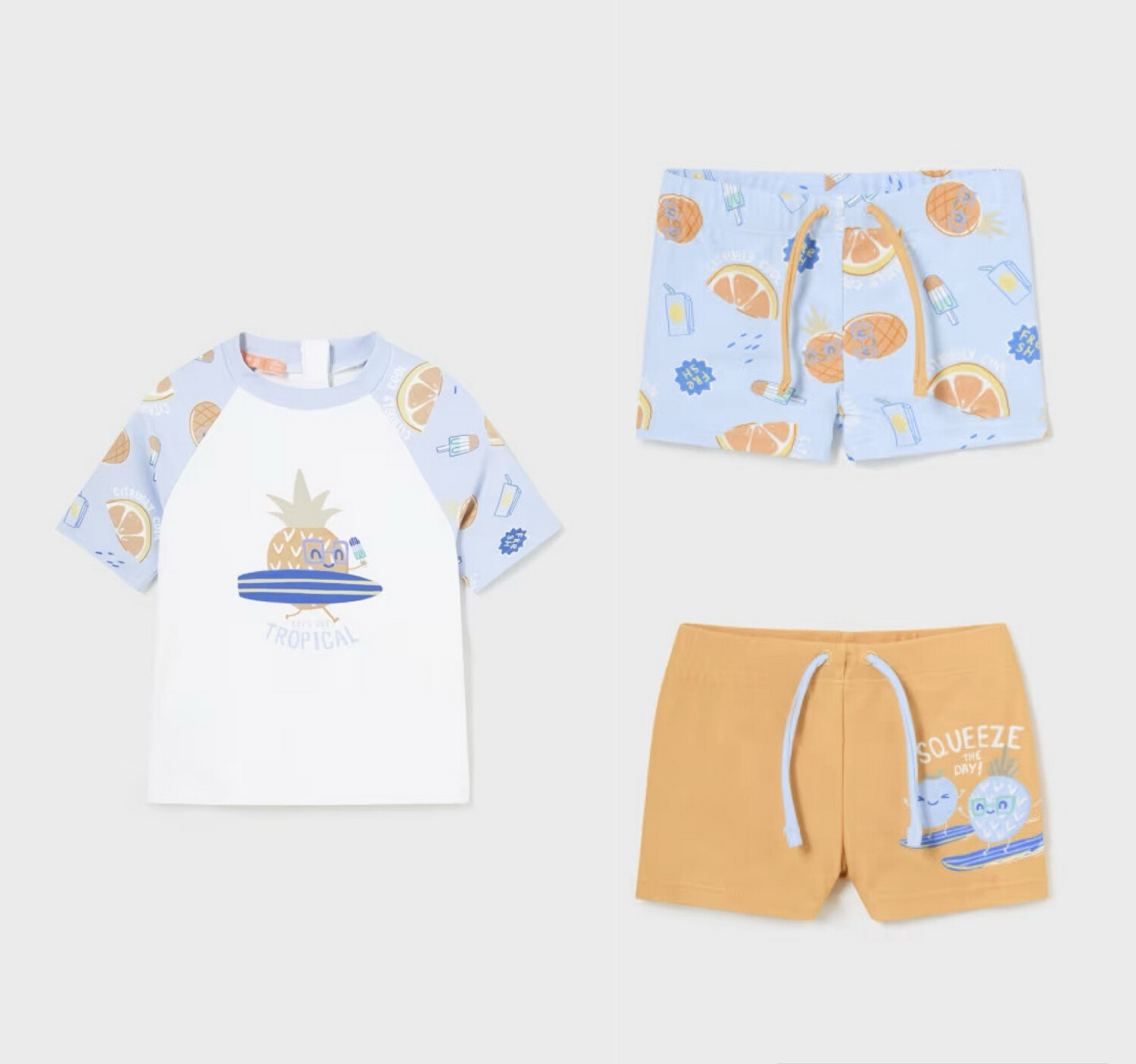 Mayoral Set of 2 Swim Shorts And Swim Shirt UPF 40