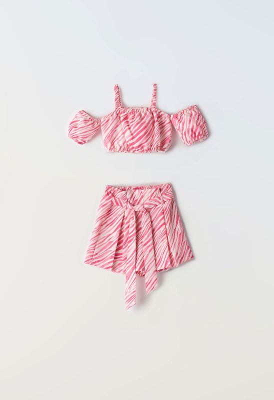 Crop Top And Shorts Set
