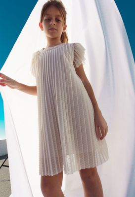 Chiffon Polka Dot Dress