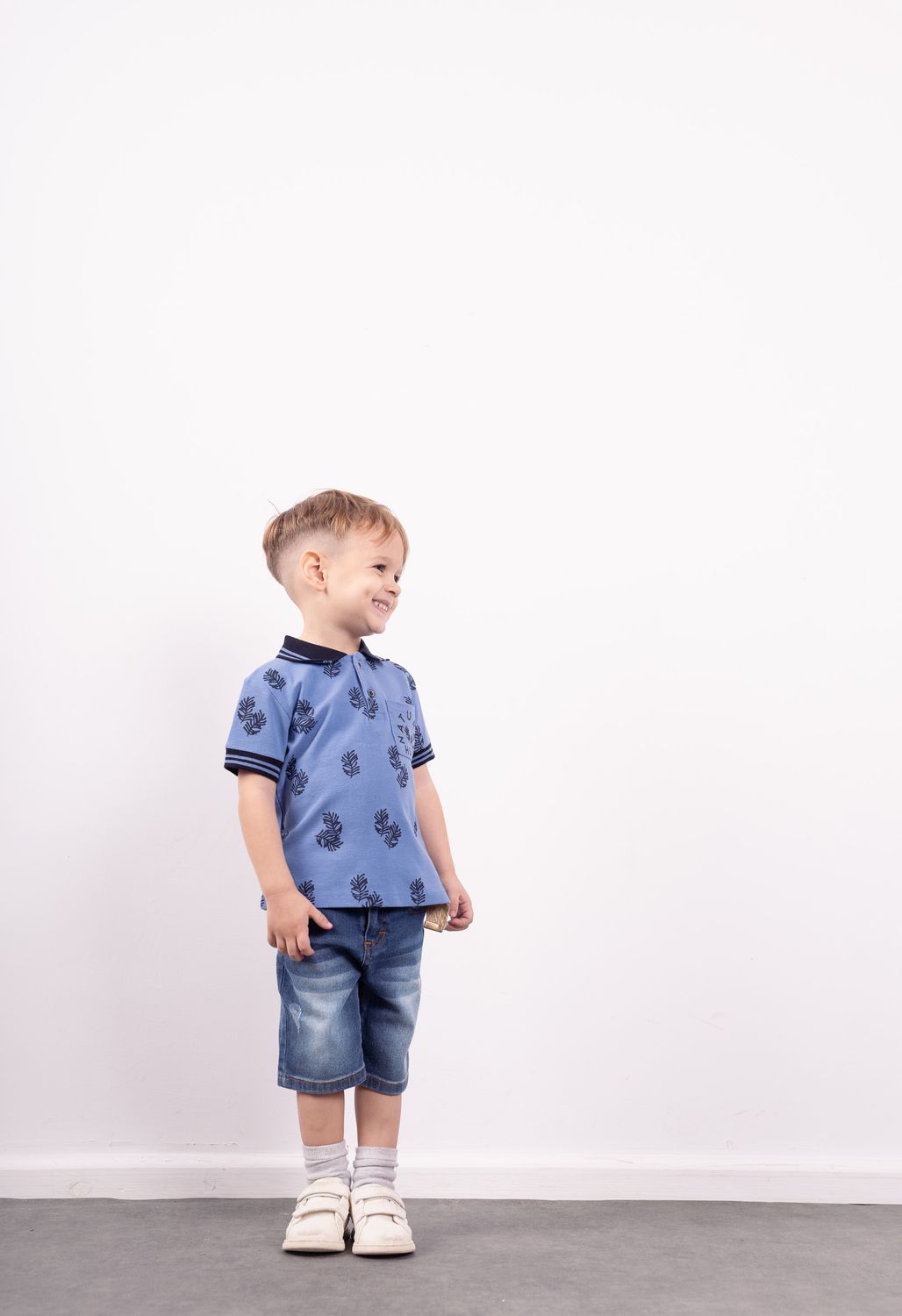 T-shirt And Denim Shorts Set