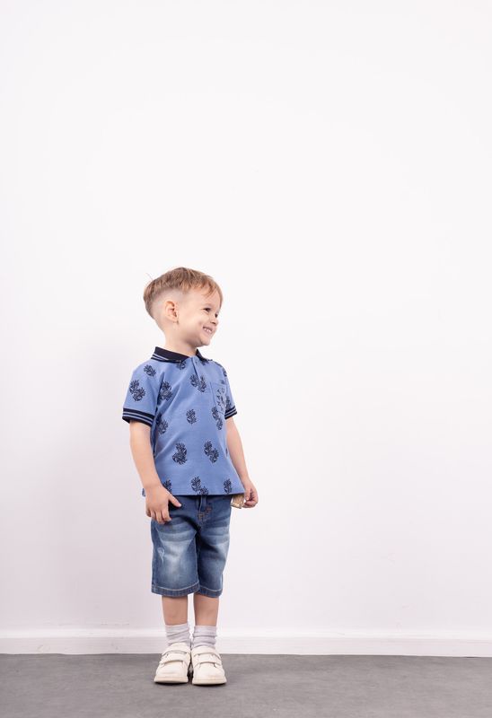 T-shirt And Denim Shorts Set
