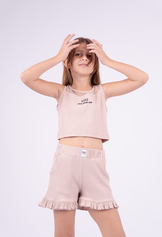 Sparkle Crop Top And Shorts Set Sparkle Crop Top And Shorts Set