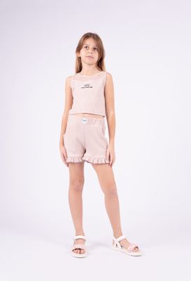 Sparkle Crop Top And Shorts Set