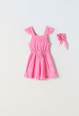 Bodysuit With Hair Scrunchie Set