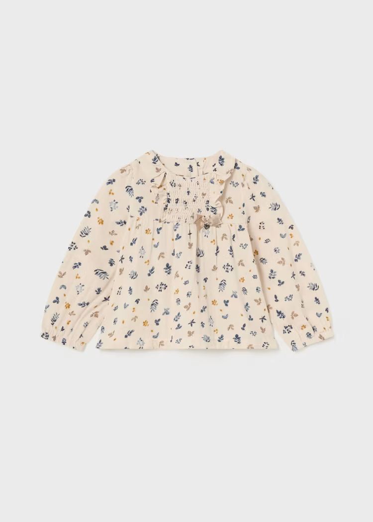 Mayoral Print Chiffon Blouse