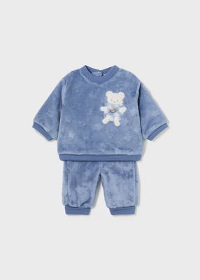 Mayoral Fur Jumper And Trousers Set