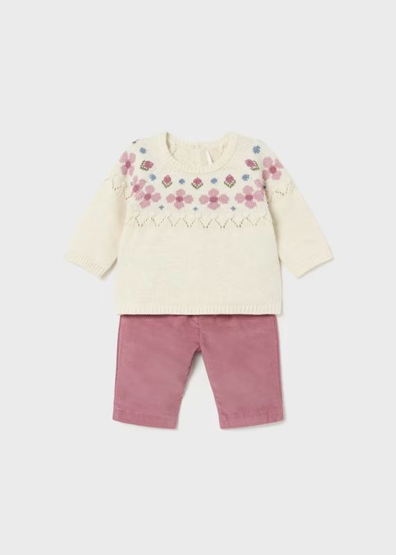 Mayoral Corduroy Trousers And Jumper Set