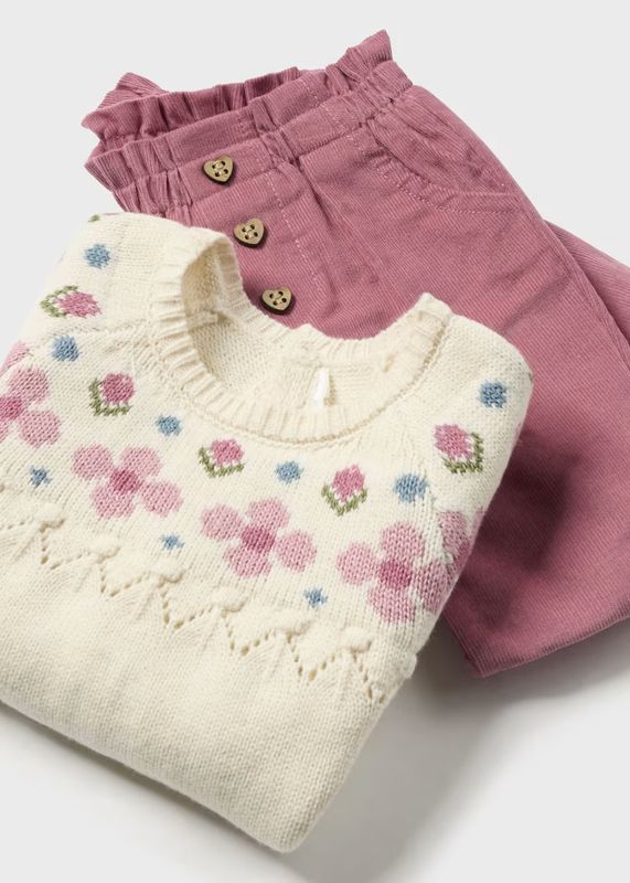 Mayoral Corduroy Trousers And Jumper Set