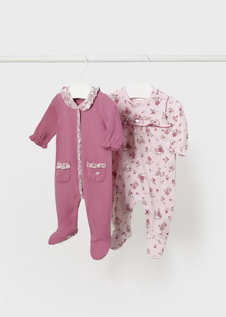 Mayoral Set of 2 Floral Rompers