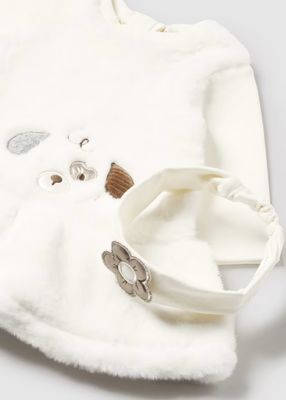 Mayoral Fur Dress with Headband