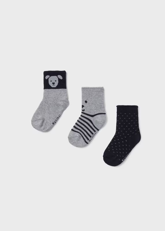 Mayoral Set of 3 Puppy Socks
