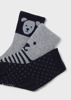 Mayoral Set of 3 Puppy Socks