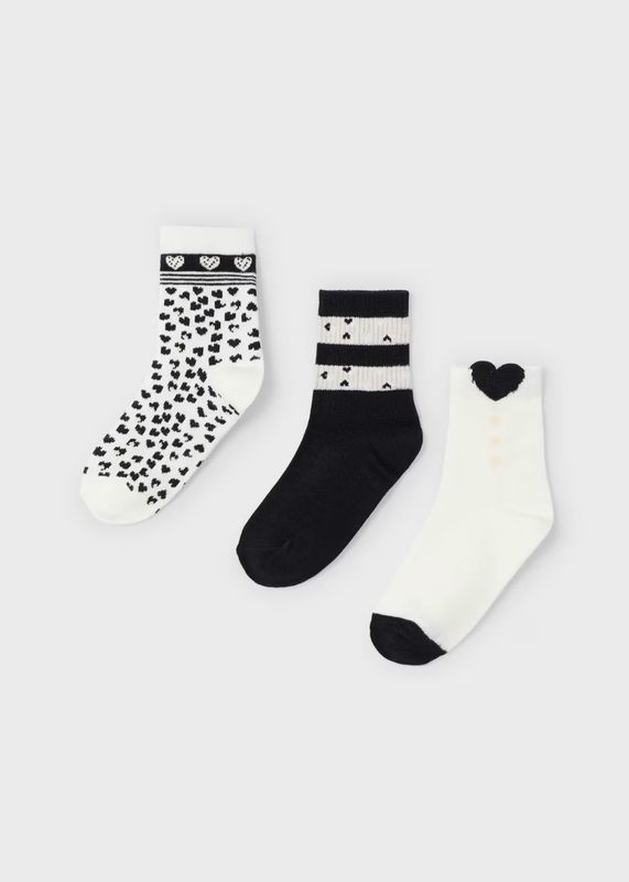 Mayoral Set of 3 Heart Socks