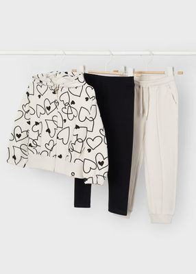 Mayoral 3 Pieces Heart Tracksuit