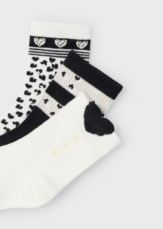 Mayoral Set of 3 Heart Socks