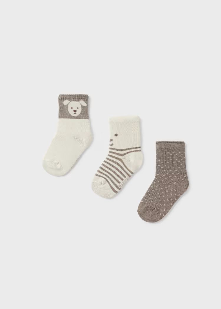 Mayoral Set of 3 Puppy Socks