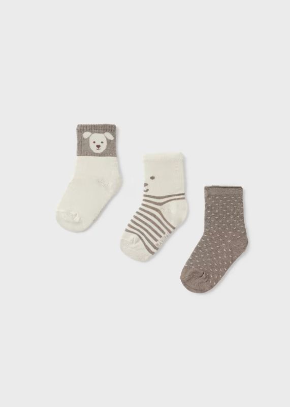 Mayoral Set of 3 Puppy Socks