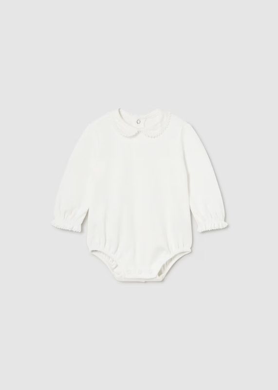 Mayoral Ruffle Collar Bodysuit