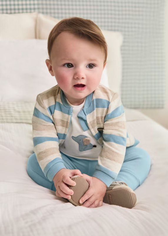 Mayoral 3 Pieces Striped Set