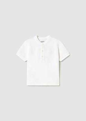 Mayoral mao collar polo shirt