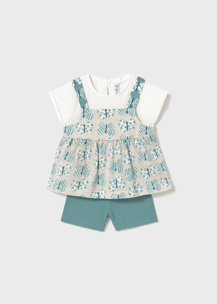 Mayoral biker shorts and loose top set