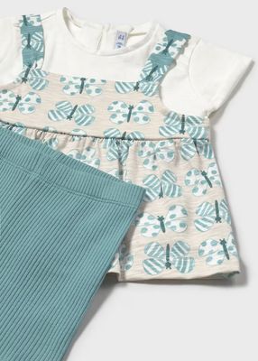 Mayoral biker shorts and loose top set